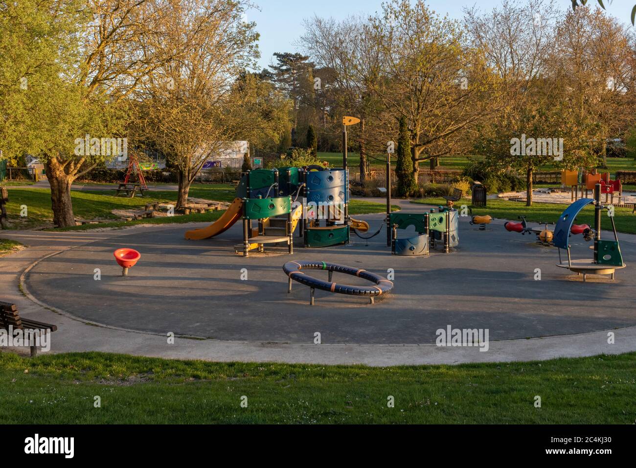 Horsham Park West sussex covid 19, blocco del virus corona 2020 Foto Stock