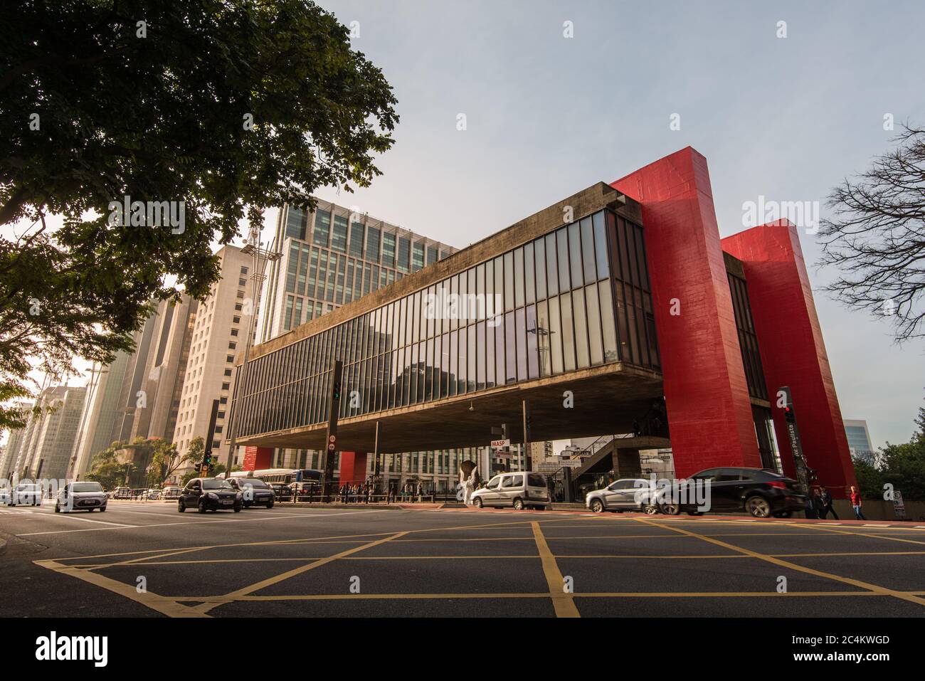 Il Museo d'Arte di San Paolo nel Viale Paulista a San Paolo, Brasile Foto Stock
