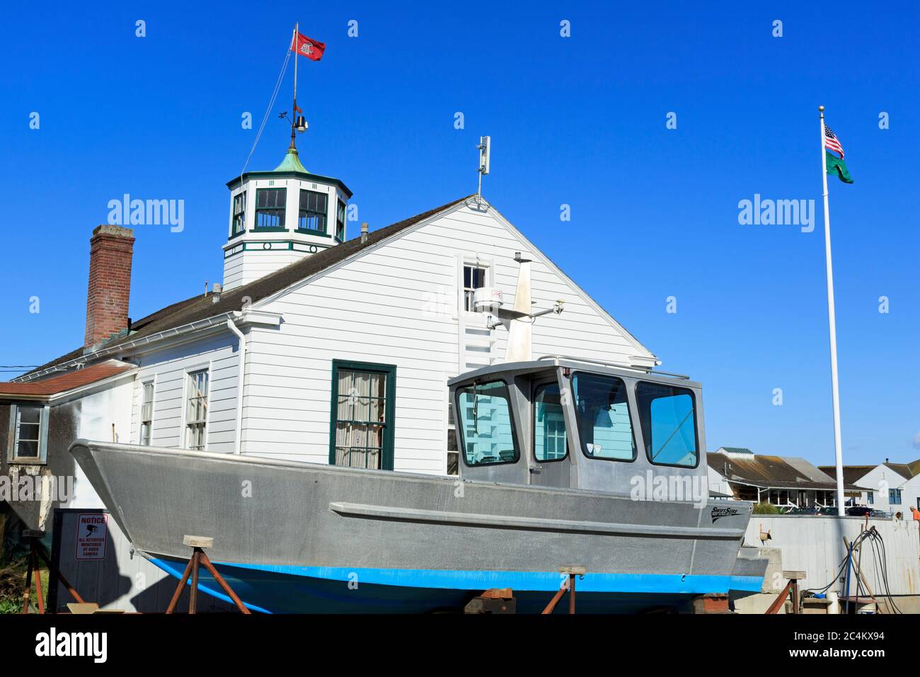 Cupola House a Port Townsend Marina, Puget Sound, Washington state, USA, Nord America Foto Stock