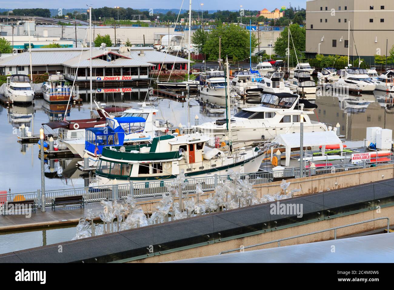 Thea Foss Waterway, Tacoma, Washington state, Stati Uniti Foto Stock