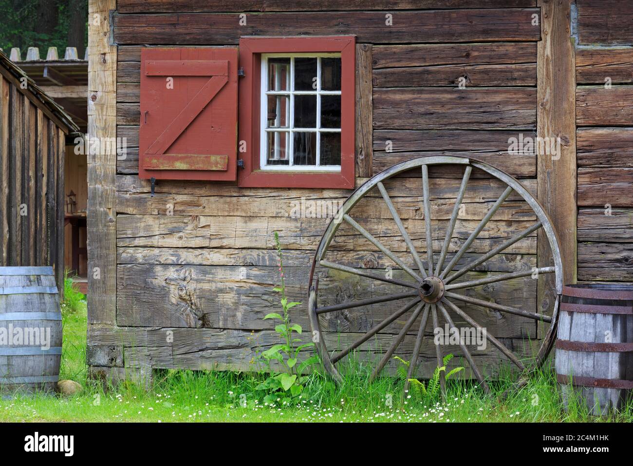 Fort Nisqually in Point Defiance Park,Tacoma,Stato di Washington,USA Foto Stock