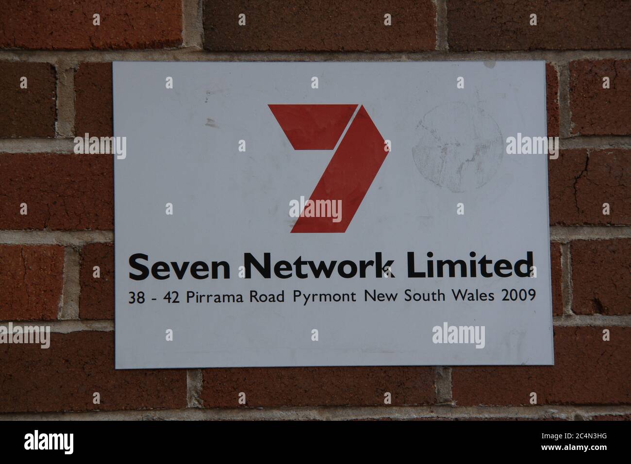 L'ufficio Channel Seven al 38-42 Pirrama Road, Pyrmont, Sydney. Foto Stock
