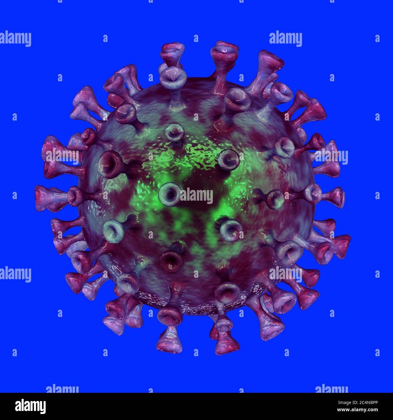 Il concetto di coronavirus 2019-nCov può essere utilizzato per epidemie di influenza globale e l'influenza coronavirus come pandemia di pericoloso Foto Stock