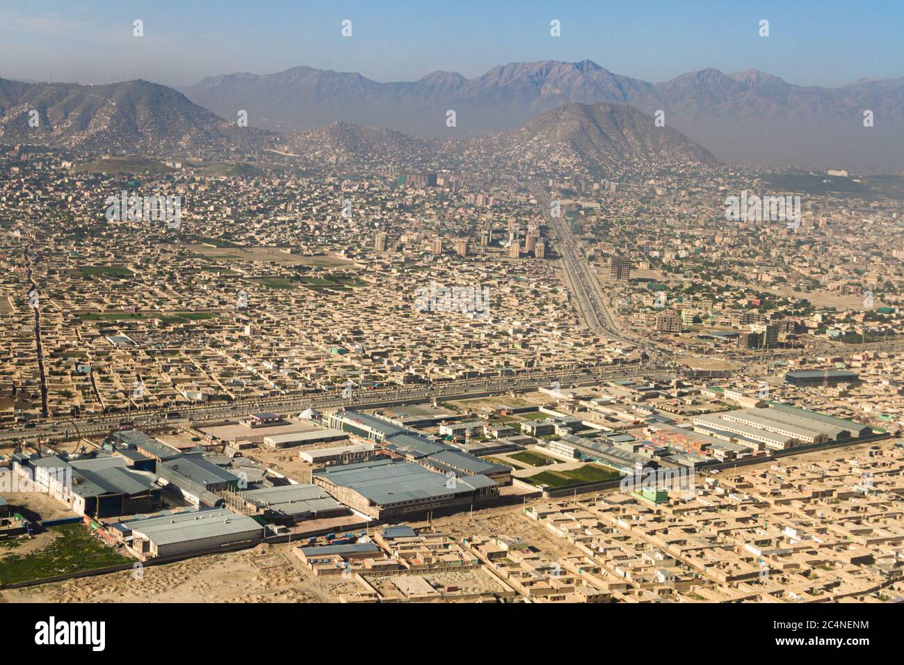 Densità di popolazione in Kabul Afghanistan Foto Stock