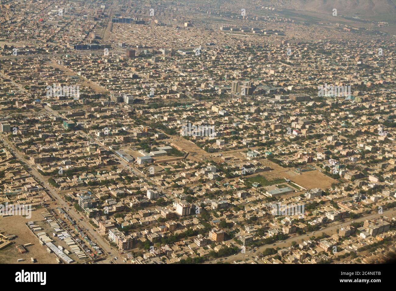 Case residenziali con alta desità a kabul Afghanistan Foto Stock
