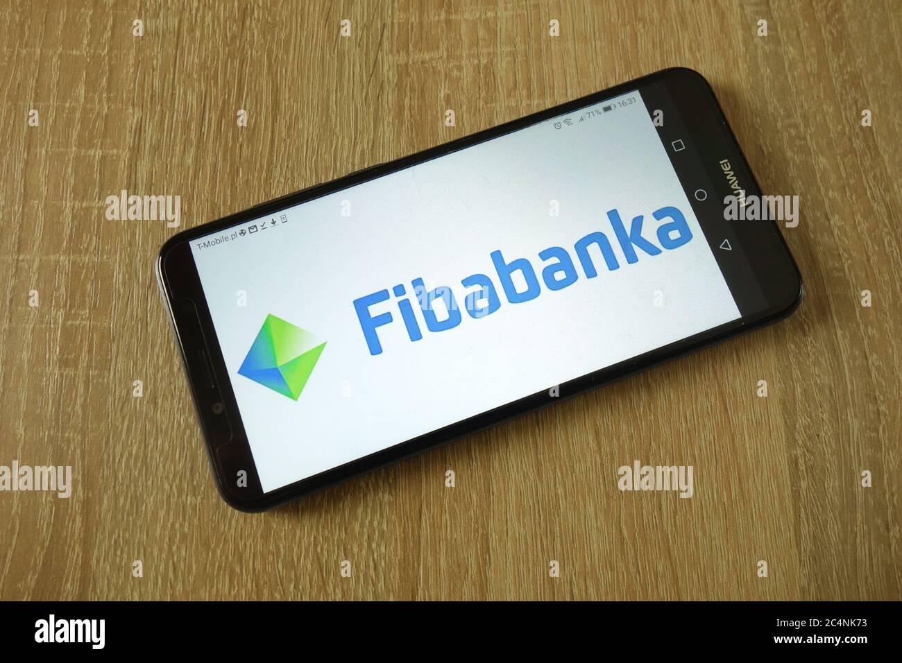 Logo Fibabanka A.S. visualizzato sullo smartphone Foto Stock