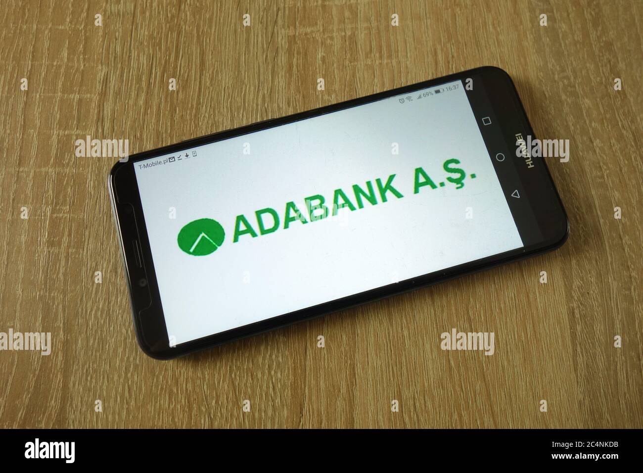 Logo Adabank A.S. visualizzato sullo smartphone Foto Stock