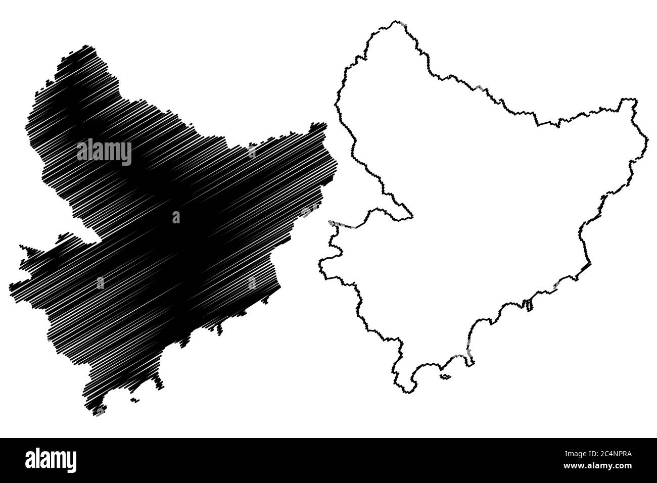 Dipartimento delle Alpi Marittime (Francia, Repubblica francese, regione Provenza-Alpi-Costa Azzurra) mappa illustrazione vettoriale, schizzo scrimolo mappa delle Alpi Marittime Illustrazione Vettoriale