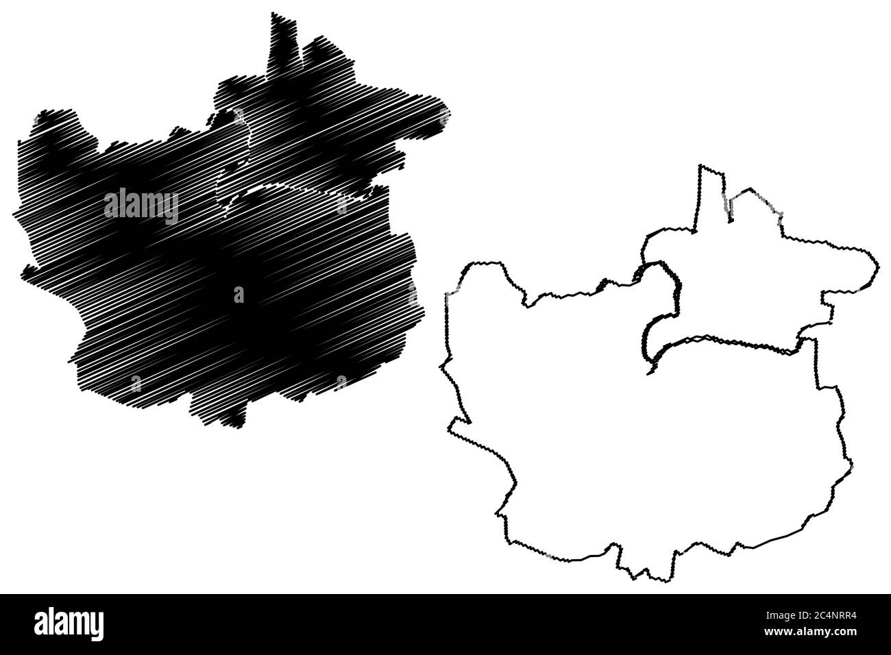 Mappa di Pune City (Repubblica dell'India, Stato di Maharashtra) illustrazione vettoriale, schizzo della città di Poona mappa Illustrazione Vettoriale