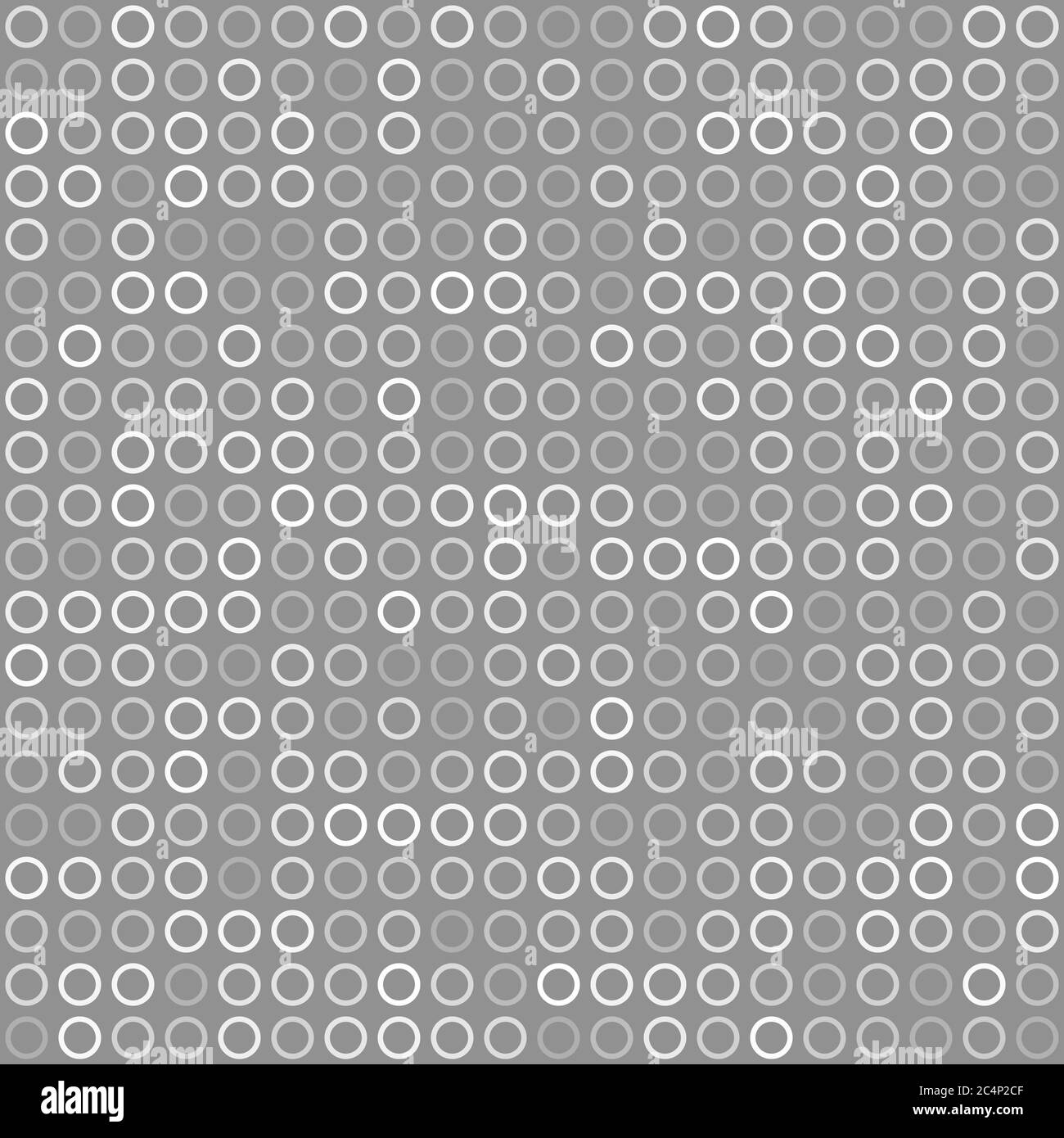 Motivo senza giunture astratto di piccoli anelli o pixel in colori grigi Illustrazione Vettoriale