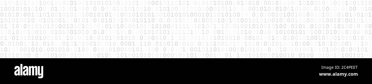 Banner orizzontale astratto o sfondo di annunci zeri in colori bianchi. Illustrazione Vettoriale