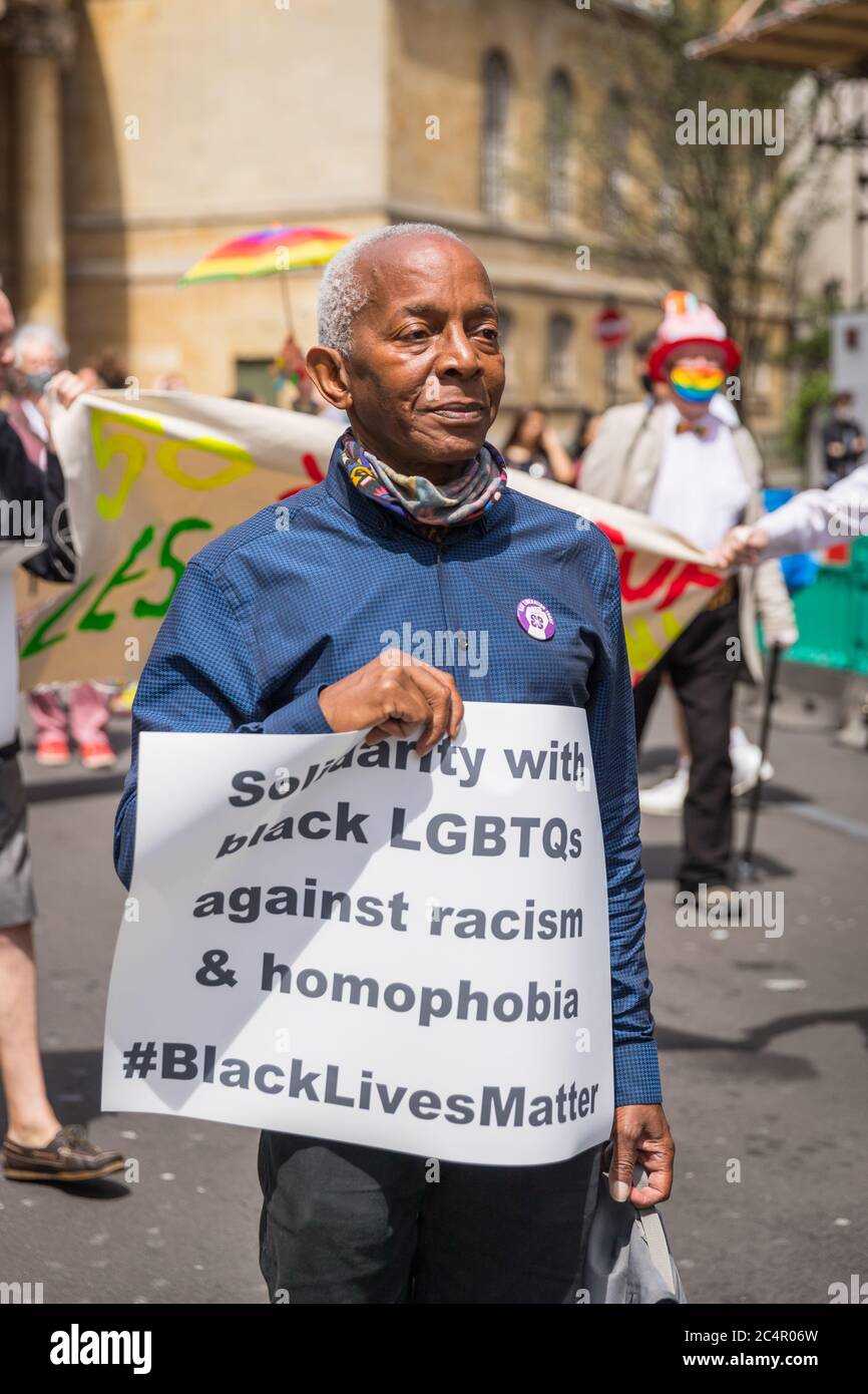 Ted Brown celebra il 50° anniversario del fronte di liberazione gay Foto Stock