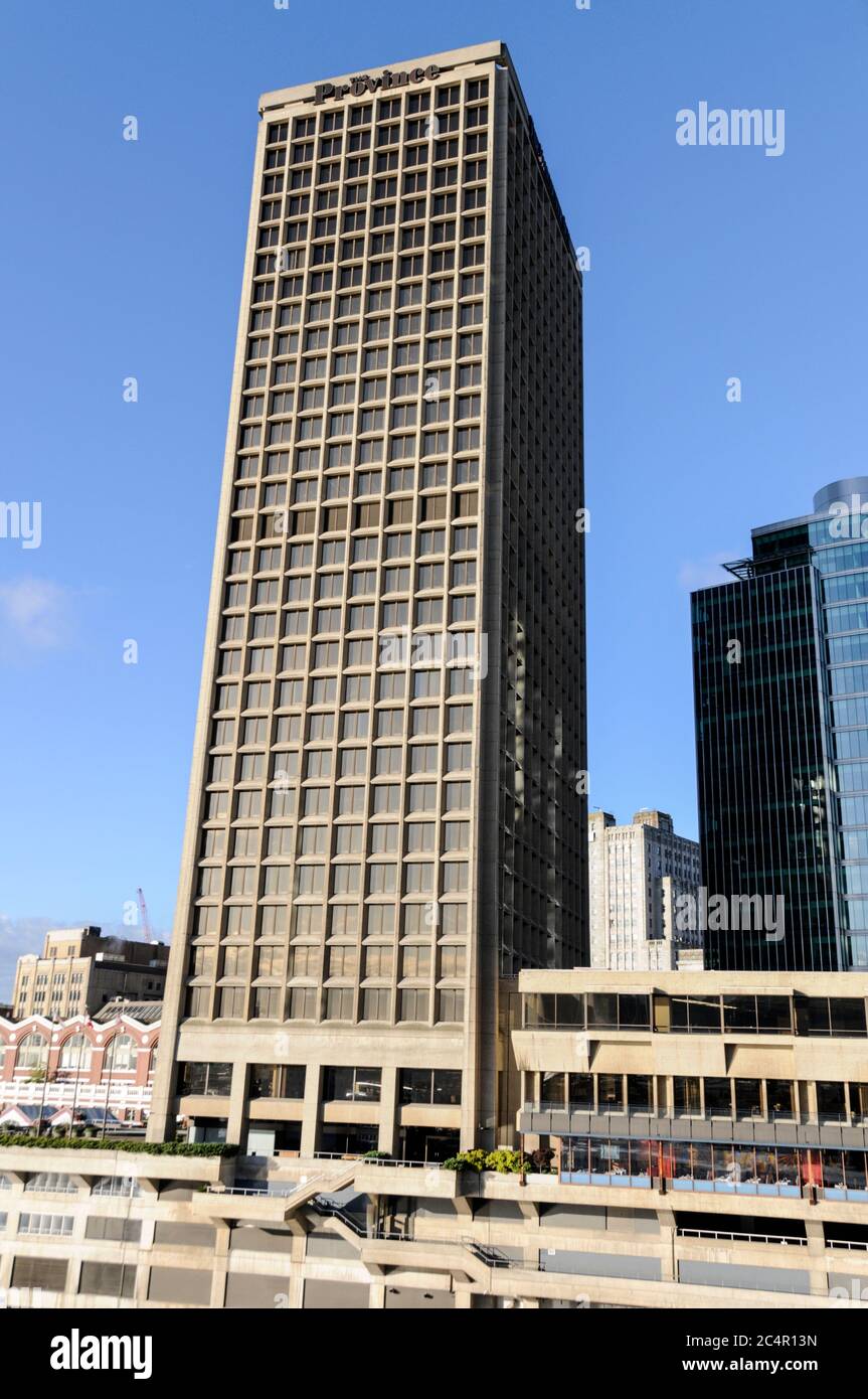 La torre alta degli editori del Sole di Vancouver e della Provincia di Vancouver, Canada Foto Stock