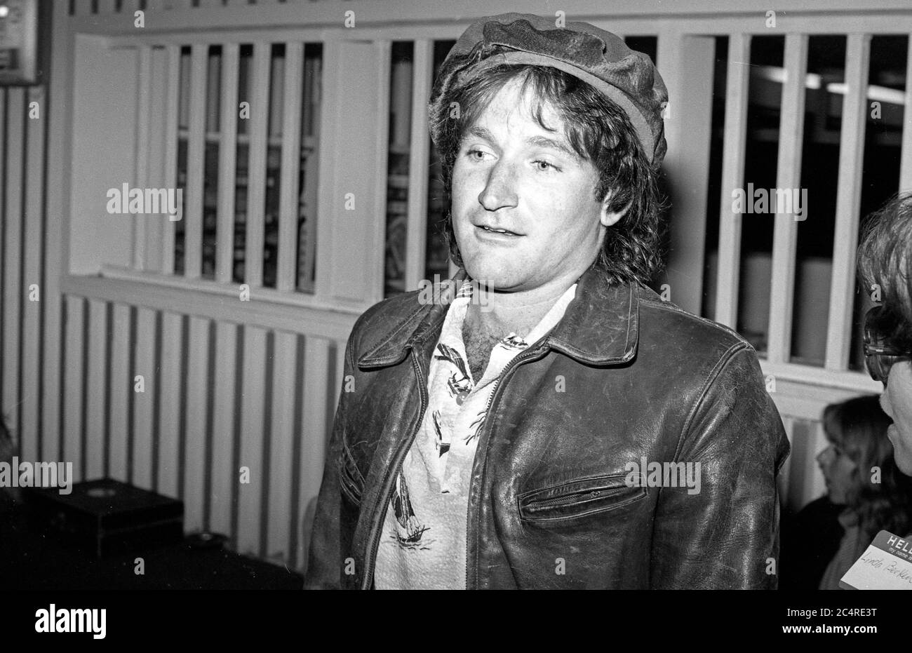 Robin Williams al flippers, 1978 Foto Stock