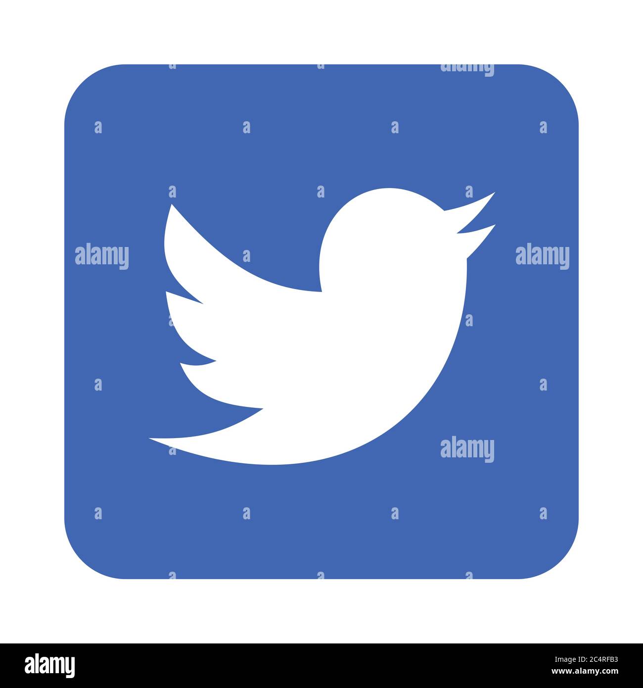 VORONEZH, RUSSIA - 10 NOVEMBRE 2018: Icona del logo Twitter Illustrazione Vettoriale