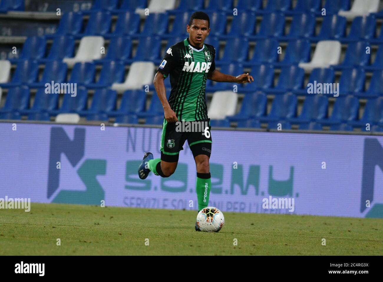 Al , reggio emilia, 28 giu 2020, rogerio sassuolo durante Sassuolo vs Hellas Verona - - Credit: LM/Alessio Tarpini/Alamy Live News Foto Stock