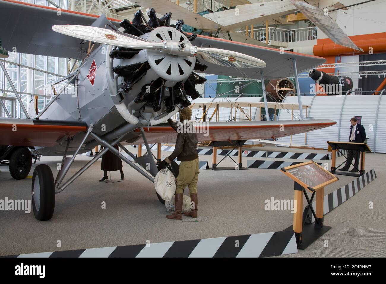 Boeing Modello 40B Piano di posta, il Museo del Volo, Seattle, nello Stato di Washington, USA Foto Stock