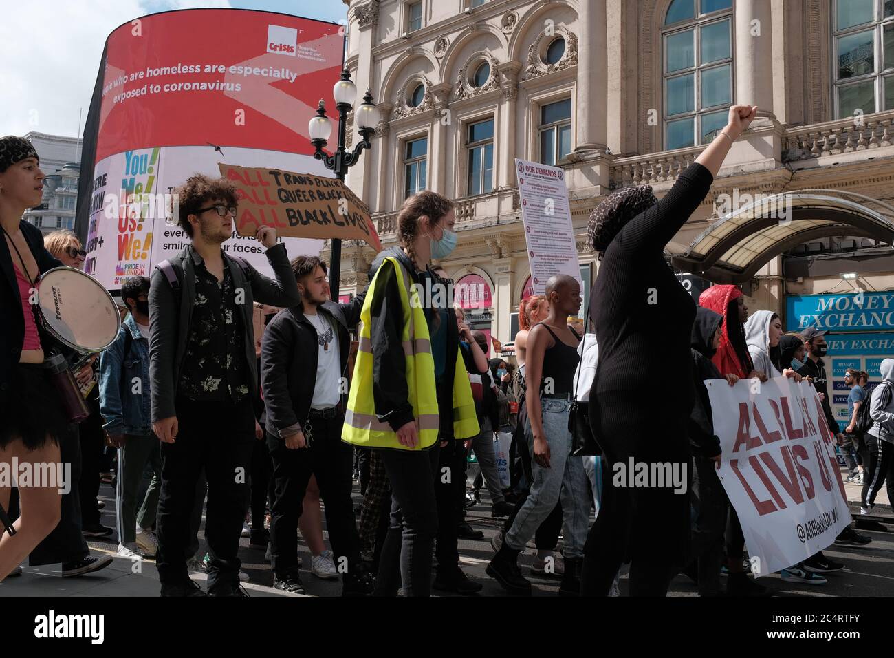 Tutti i Black Lives Matter (ABLMUK) protesta 28/06/20 Foto Stock