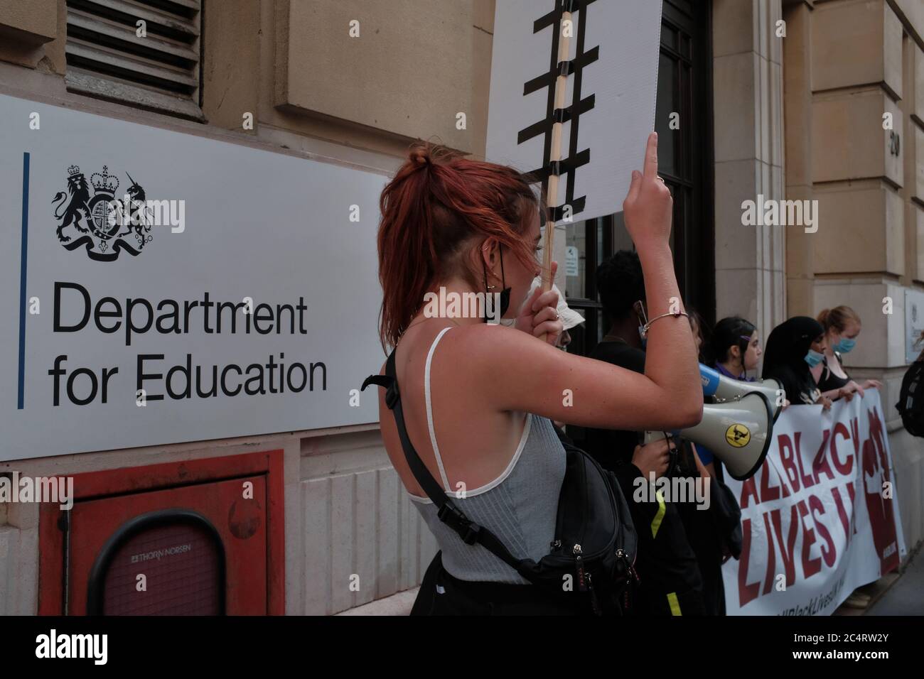 Tutti i Black Lives Matter (ABLMUK) protesta 28/06/20 Foto Stock