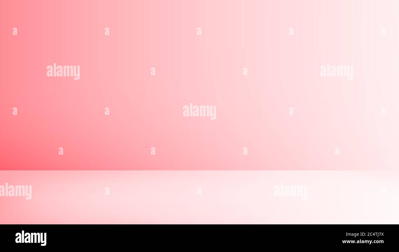 Sfondo astratto rosa pastello tono colore. Stanza vuota con effetto riflettore. EPS10 disegno grafico vettoriale. Illustrazione Vettoriale