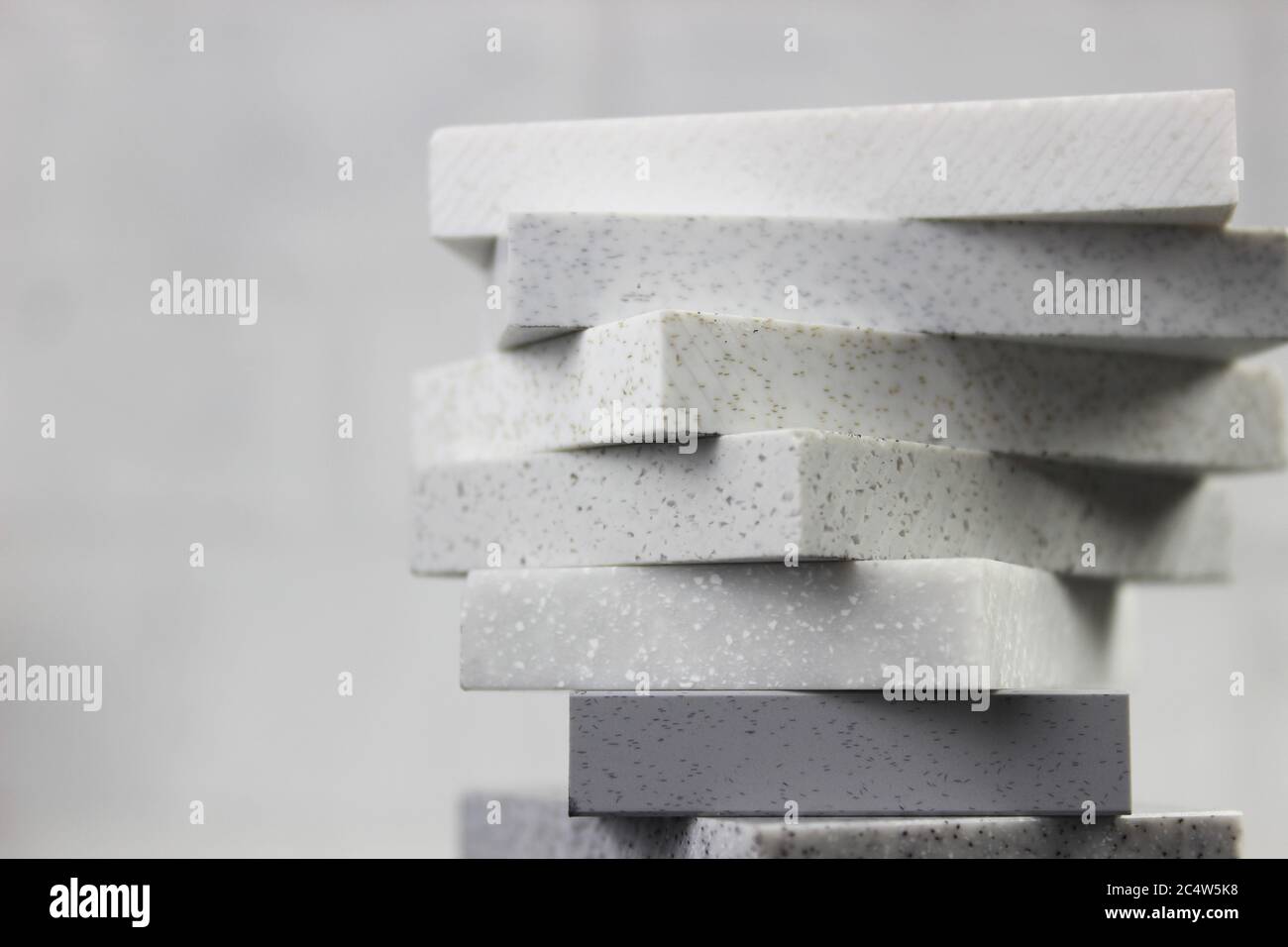 Lastre in marmo di lusso in pietra naturale per piani di cucina e pavimenti. Campioni di pietra per piani. Foto Stock