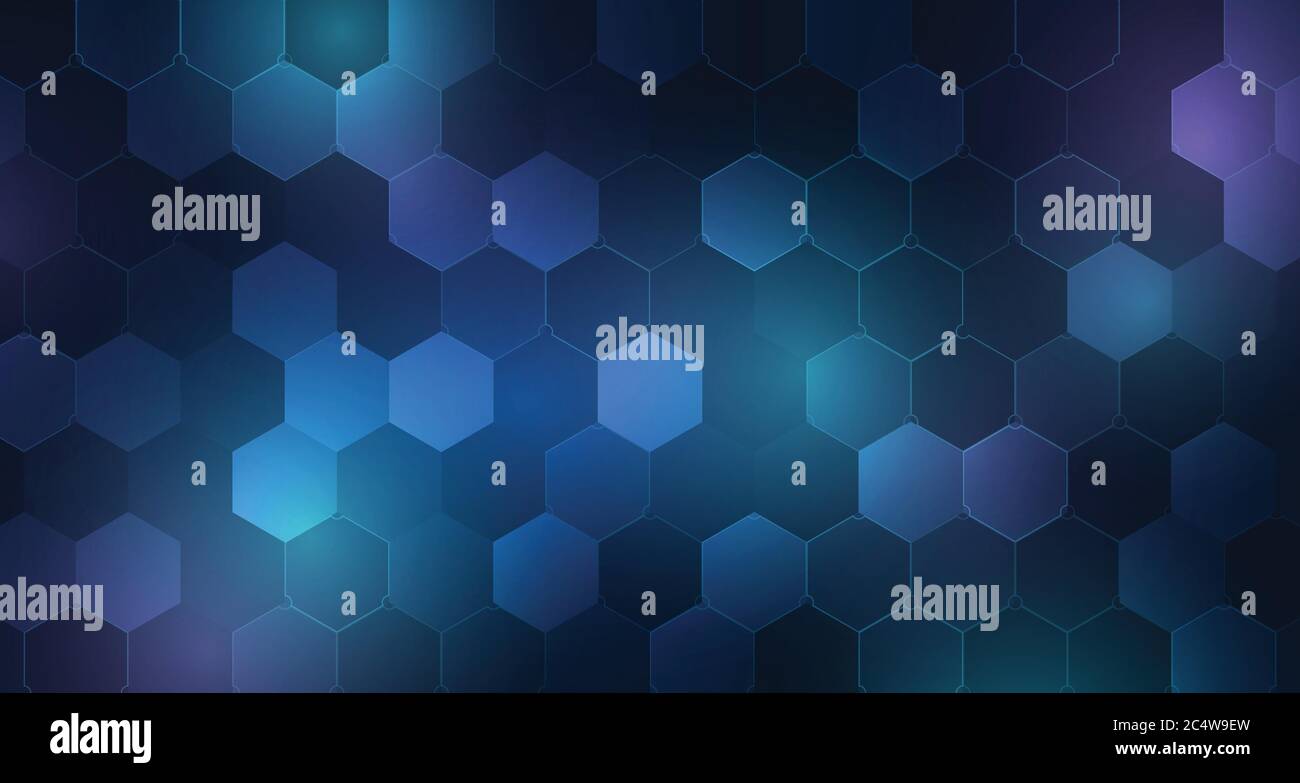 Astratto blu esagonale modello futuristico sfondo di disegno. Utilizzare per annunci, poster, grafica, modello di disegno, stampa. Vettori10 Illustrazione Vettoriale