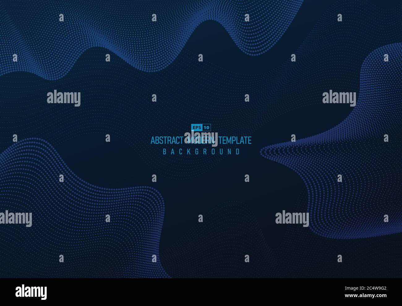 Astratto blu particelle disegno punto disegno di grafica ondulato decorazione sfondo. Utilizzare per annuncio, poster, illustrazione, modello, stampa. Vettore di illustrazione Illustrazione Vettoriale