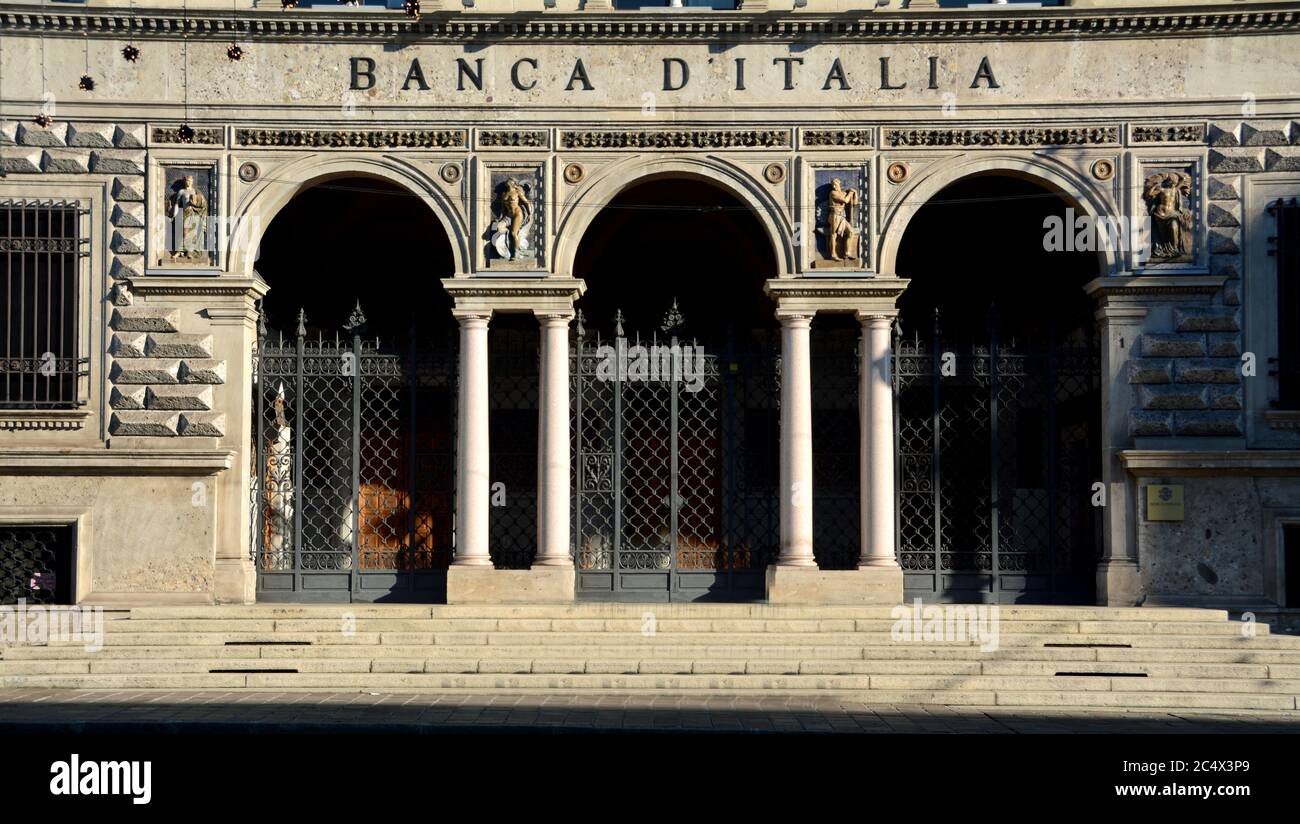 La Banca d'Italia opera nell'area con filiali situate nei capitali regionali e in alcuni capitali provinciali. La sede della Liberty a Ber Foto Stock
