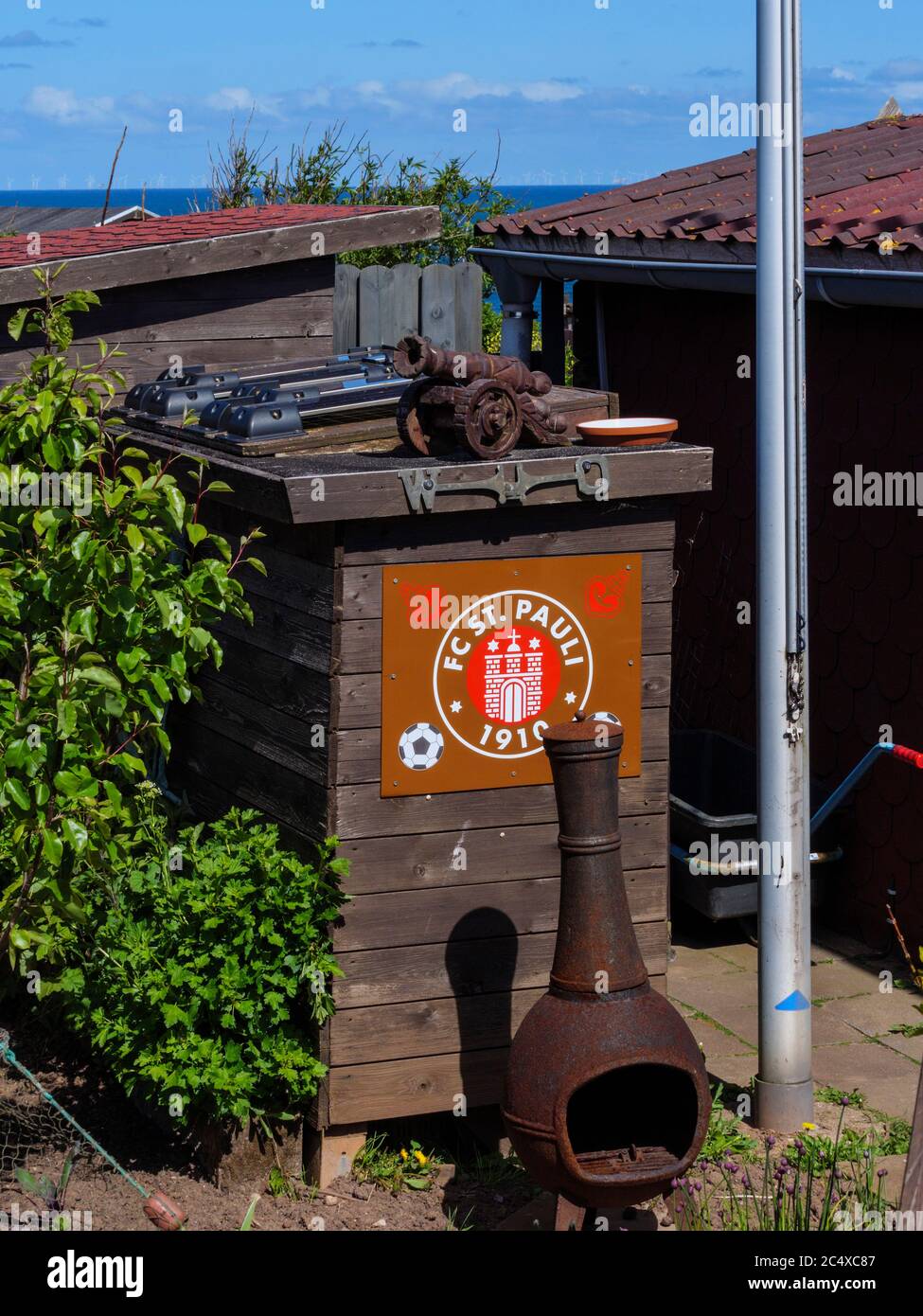 giardino, Oberland, Isola di Helgoland, distretto di Pinneberg, Schleswig-Holstein, Germania, Europa Foto Stock