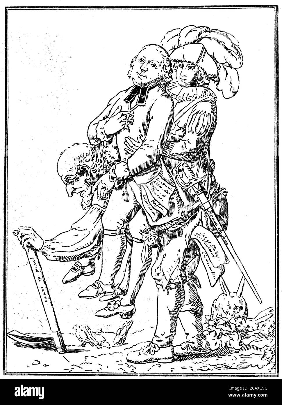 Opuscolo dal momento delle elezioni degli Stati generali del 1789, Francia, gli Stati generali del 1789 indicano la selezione e si sono tenute da maggio a giugno 1789 riunioni degli Stati generali in Francia / Flugblatt aus der Zeit der Wahlen fuer die Generalstaende, 1789, Frankreich, Die Generalstaende des Jahres 1789 bezeichnen die Auswahl und die von mai bis Juni 1789 abgehaltenen Sitzungen der Staendeversammlung in Frankreich, riproduzione storica, digitale migliorata di un originale del 19 ° secolo / digitale Reproduktion einer Originalvollage aus dem 19. Jahrhundert Foto Stock