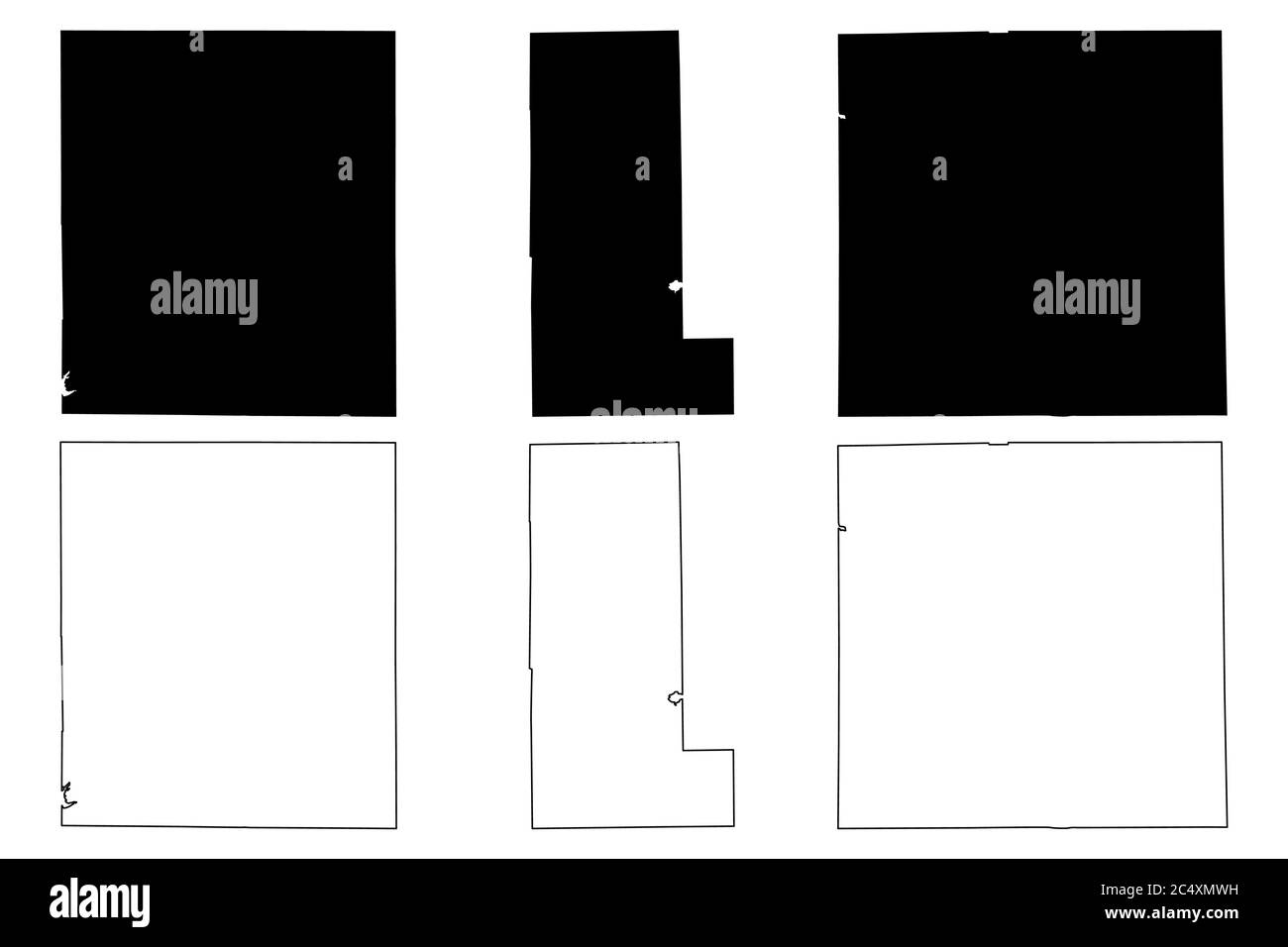 Montgomery, Miami e Marshall County, Indiana (Stati Uniti, Stati Uniti d'America, Stati Uniti, Stati Uniti, Stati Uniti) mappa vettoriale, schizzo scrimolo Montgomm Illustrazione Vettoriale
