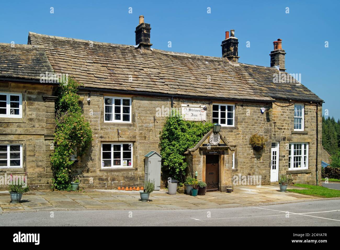 Regno Unito, Derbyshire, Peak District, Strines Inn Foto Stock