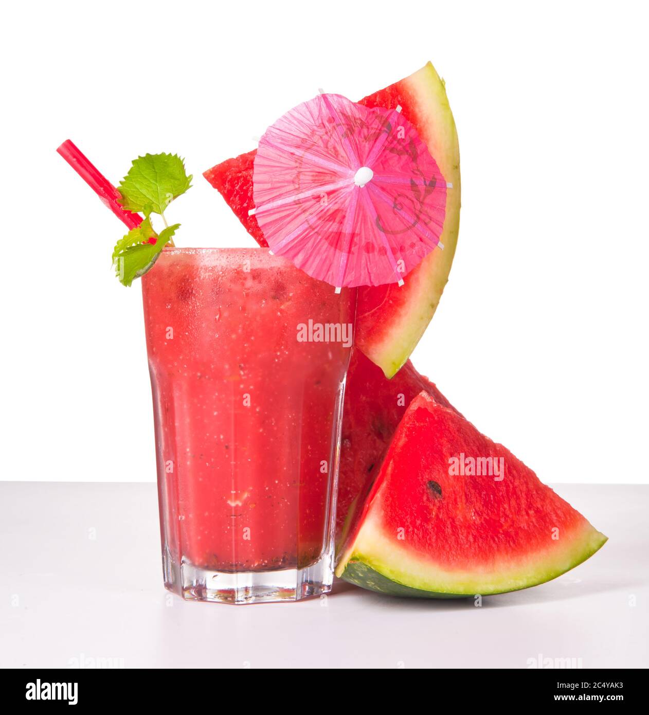 frutta fresca, bevanda all'anguria Foto Stock