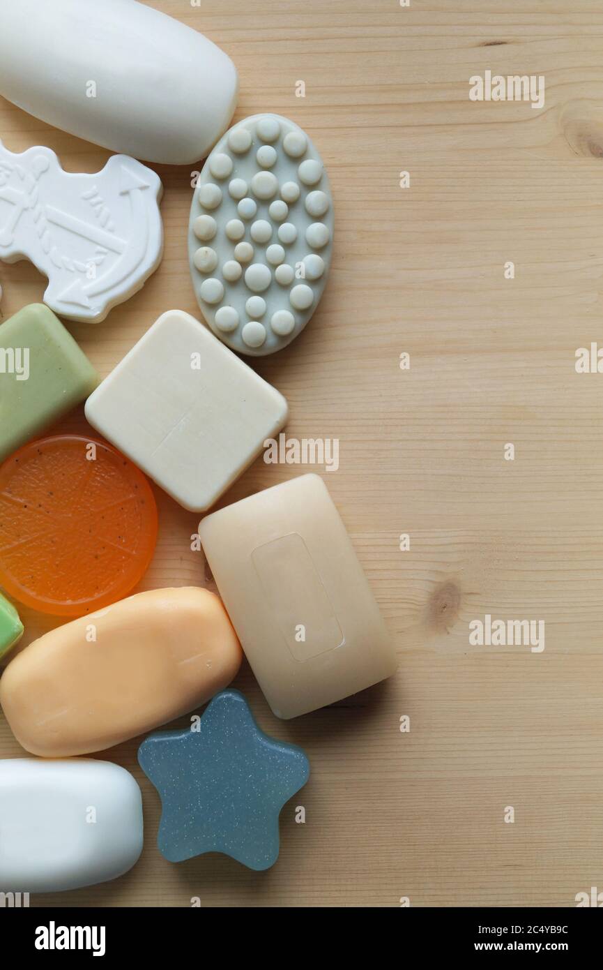 Sfondo di selezione della saponetta Foto Stock