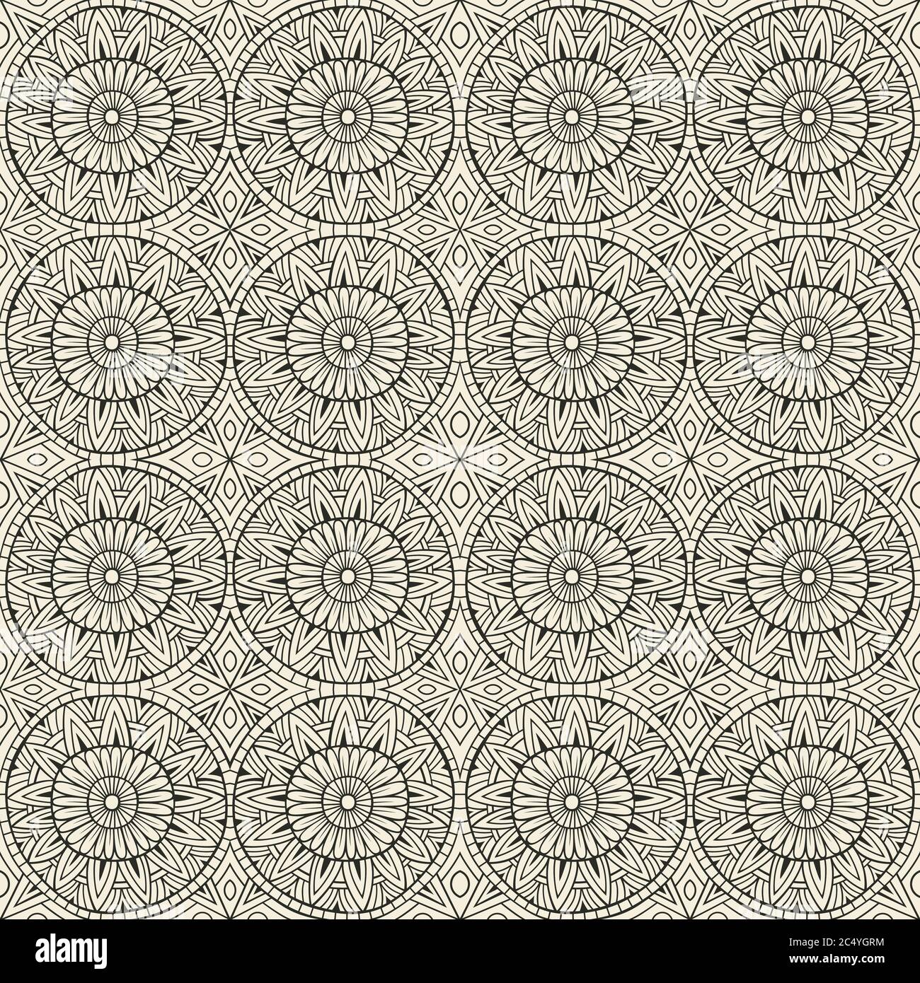 etnico moderno disegno ornamentale a mano Illustrazione Vettoriale