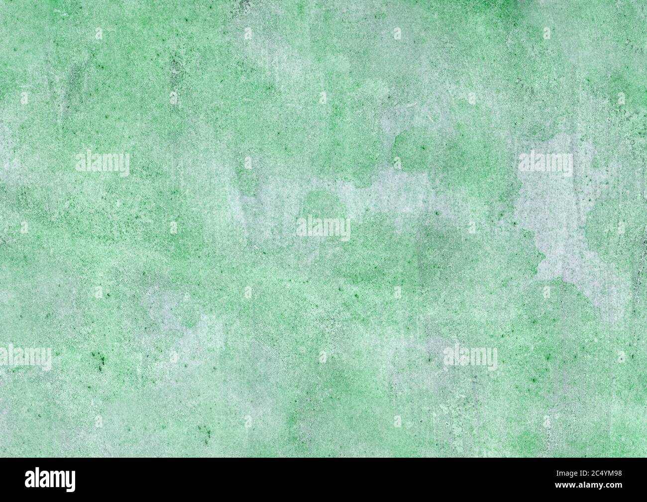 Acquerello colore pastello effetto texture sfondo di colore verde Foto Stock