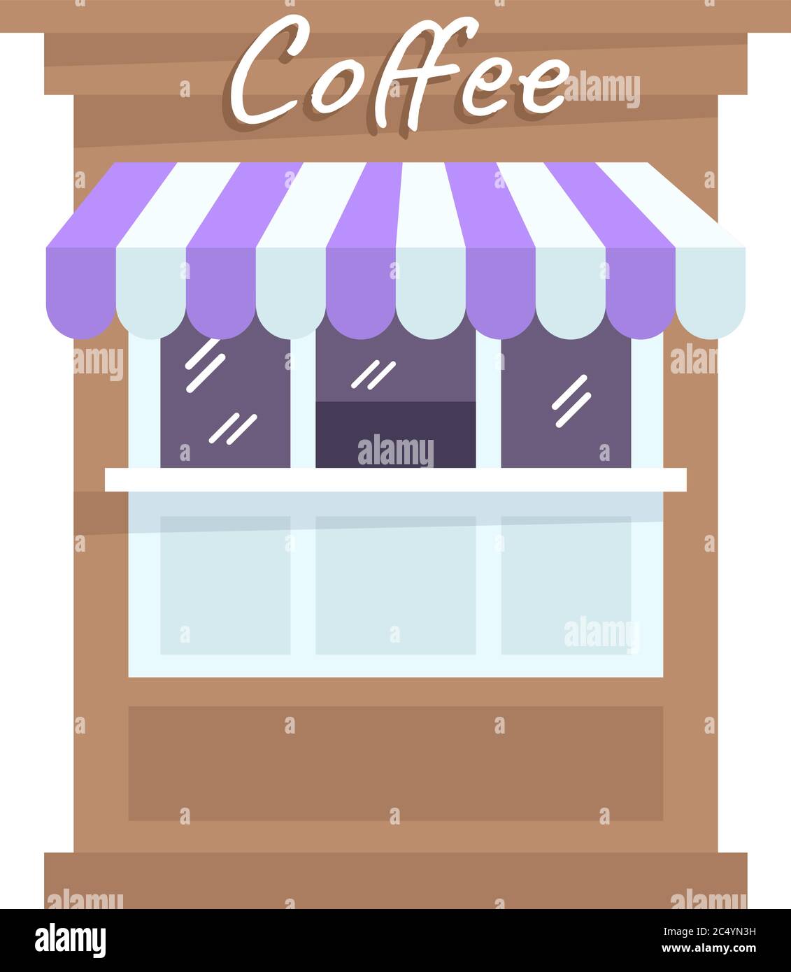 Immagine vettoriale a colori RGB semi-piatto della stalla Illustrazione Vettoriale