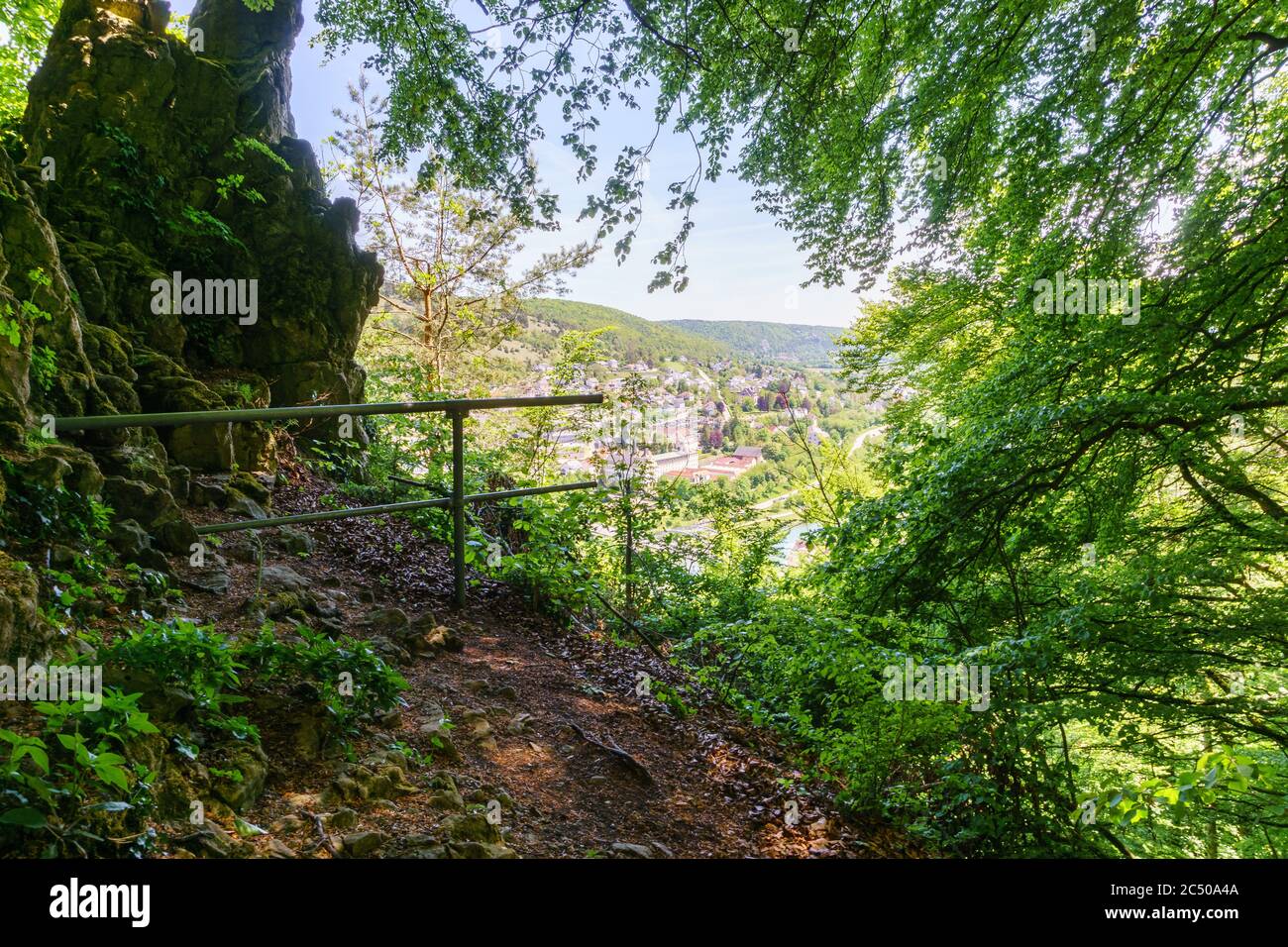 Escursione a Riedenburg Upper Palatinato Bavaria Germania Foto Stock