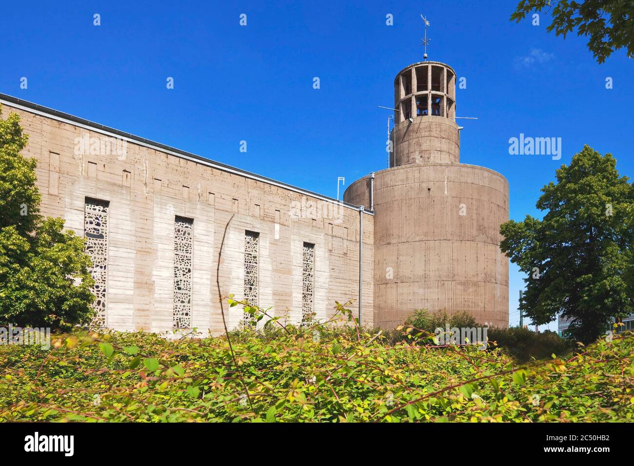 Chiesa bunker Sankt Sakrament della chiesa copta ortodossa, Germania, Nord Reno-Westfalia, basso Reno, Dusseldorf Foto Stock