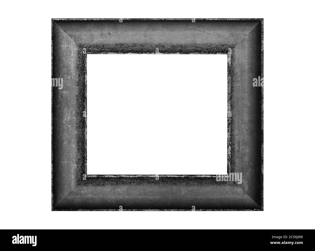 Struttura in stile antico. Cornice fotografica vintage isolata su sfondo bianco. Foto Stock