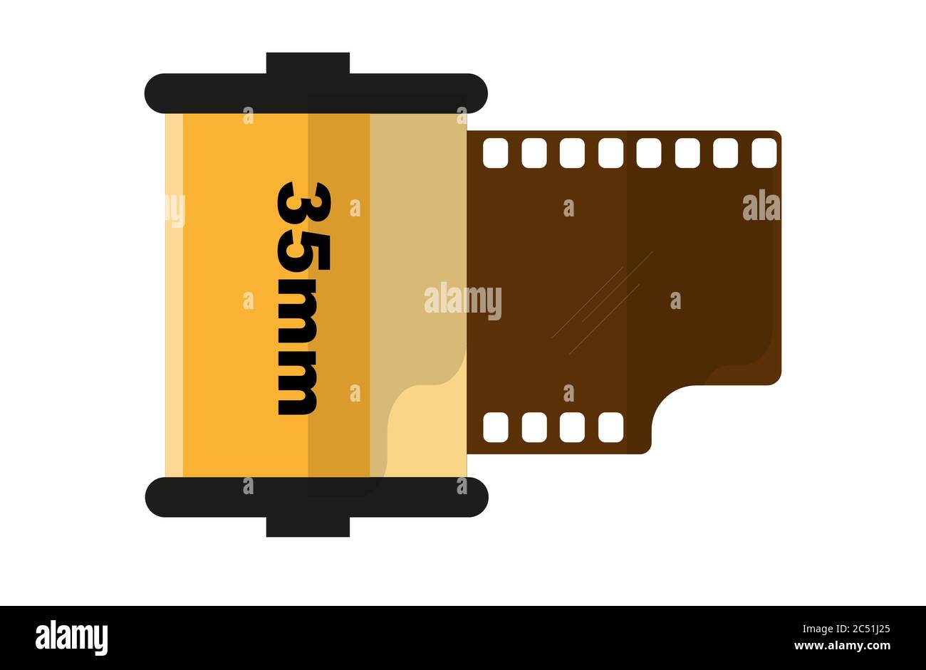 disegno vettoriale rullo pellicola 35 mm Illustrazione Vettoriale