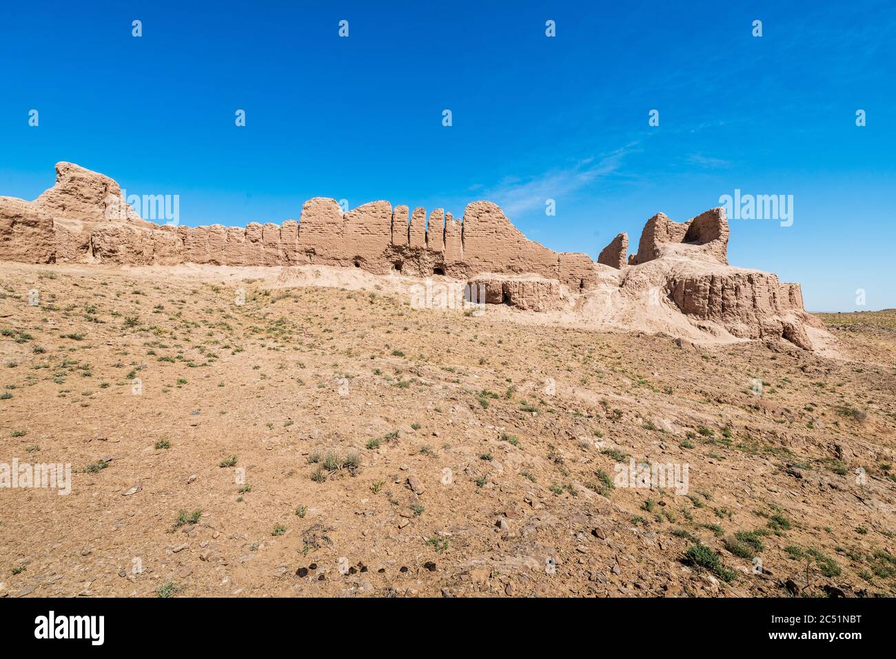Asia centrale, Uzbekistan le più grandi rovine castelli dell'antica Khorezm – Ayaz - Kala Foto Stock
