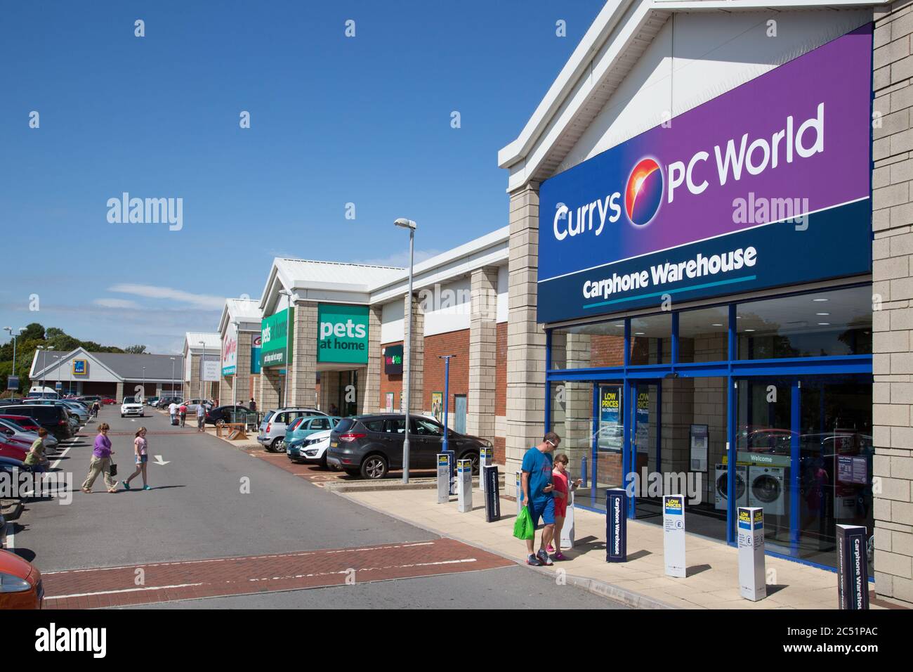 Jubilee Retail Park, Weymouth Foto Stock Jubilee Retail Park, Weymouth Foto Stock