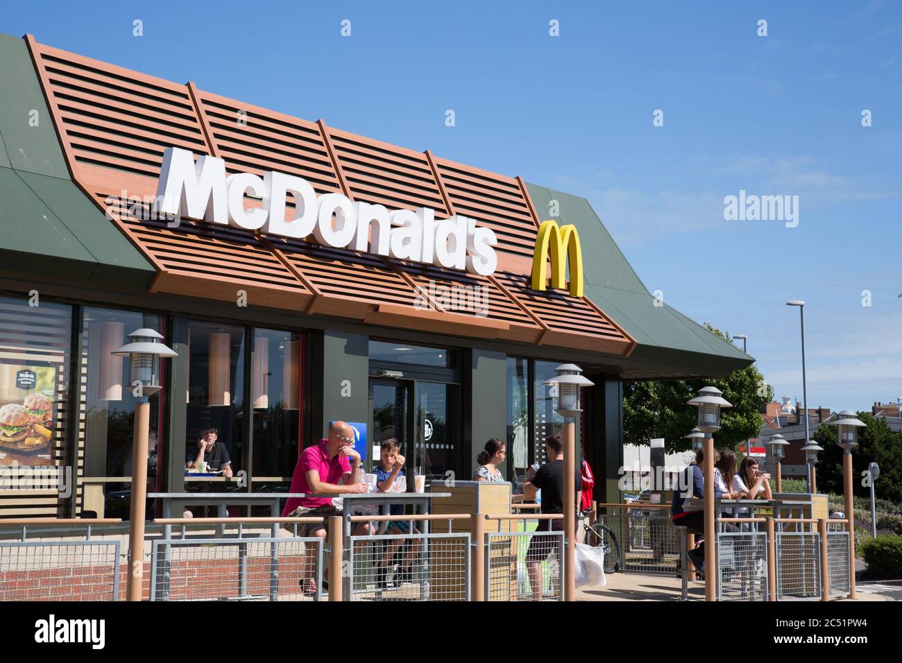McDonalds, Jubilee Retail Park, Weymouth Foto Stock
