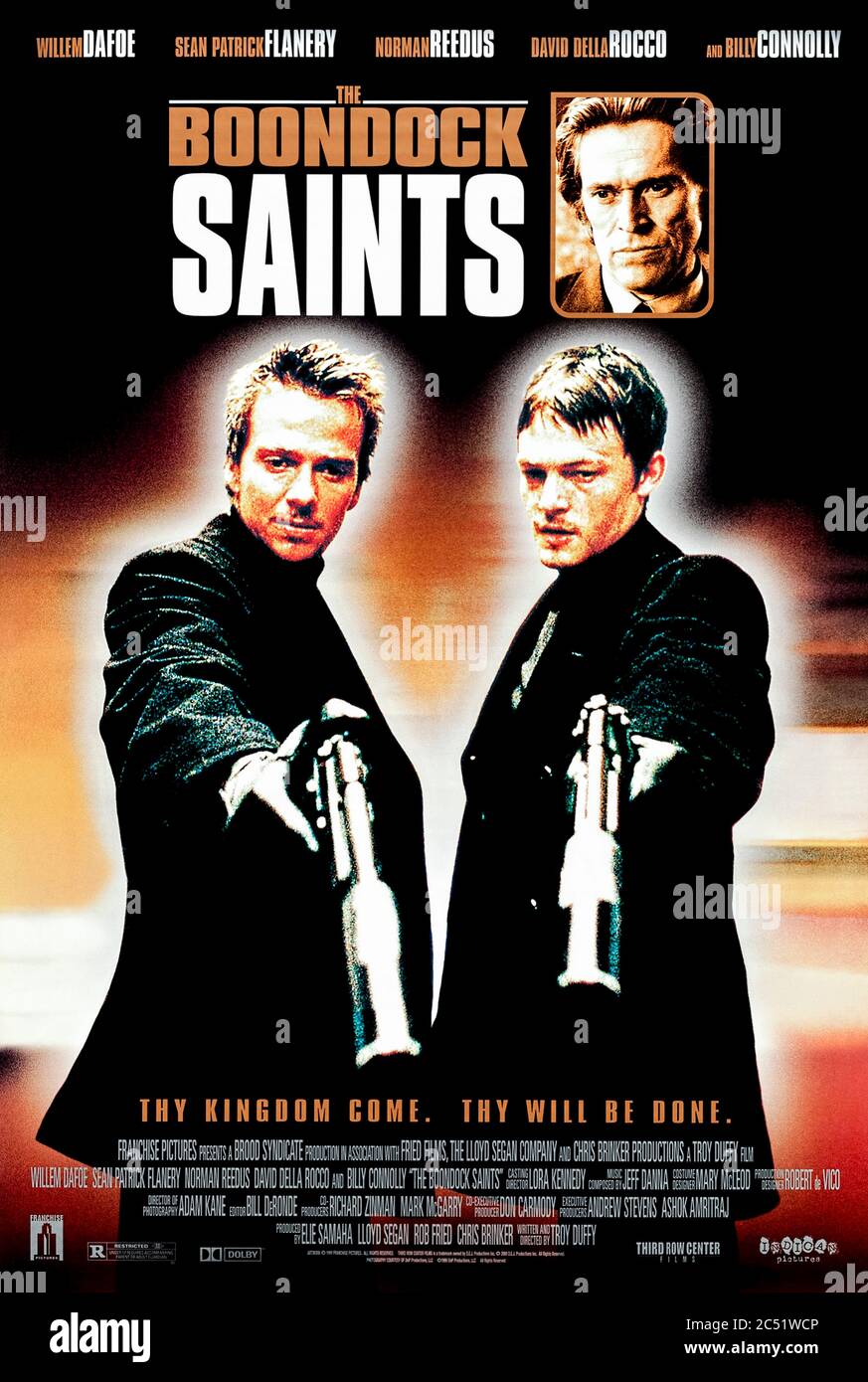 I Santi Boondock (1999) diretti da Troy Duffy e con Willem Dafoe, Sean Patrick Flanery e Norman Reedus. Connor e Murphy, fratelli cattolici irlandese-americani, diventano vigili per ripulire le strade di Boston. Foto Stock