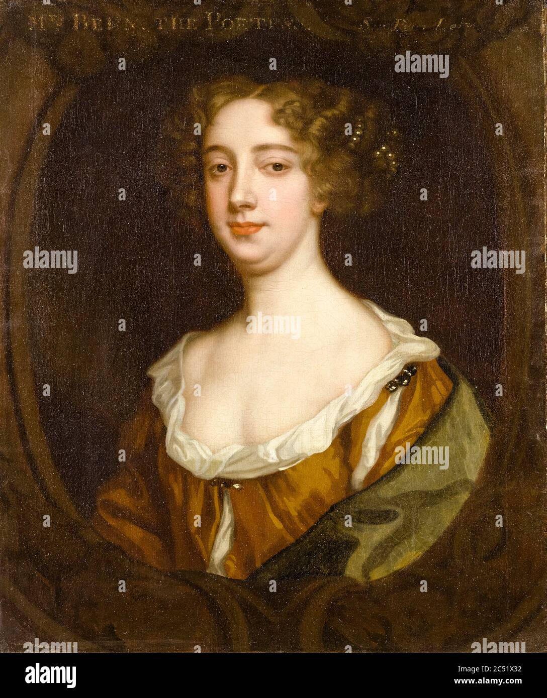 Aphra Behn (1640-1689), drammaturgo inglese, poeta, traduttore e scrittore di fiction, ritratto di Sir Peter Lely, circa 1670 Foto Stock