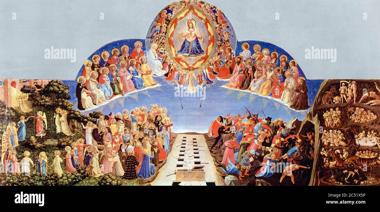 Il Giudizio universale, dipinto di fra Angelico, circa 1431 Foto Stock