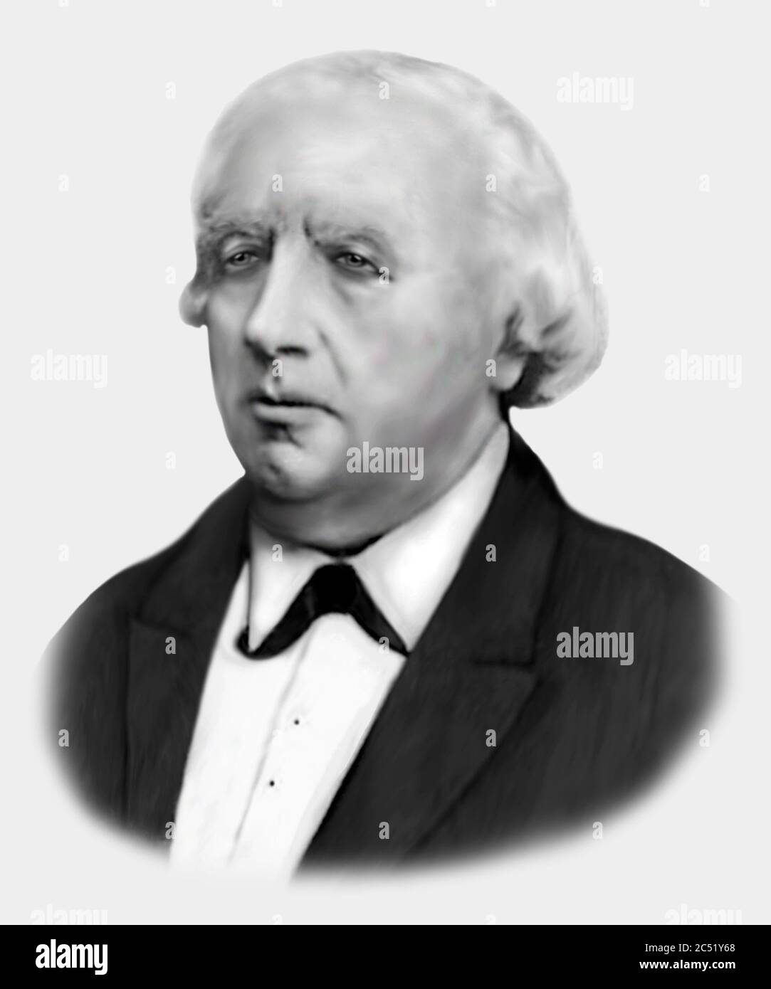 Karl Theodor Weierstrass 1815-1897 matematico tedesco Foto Stock