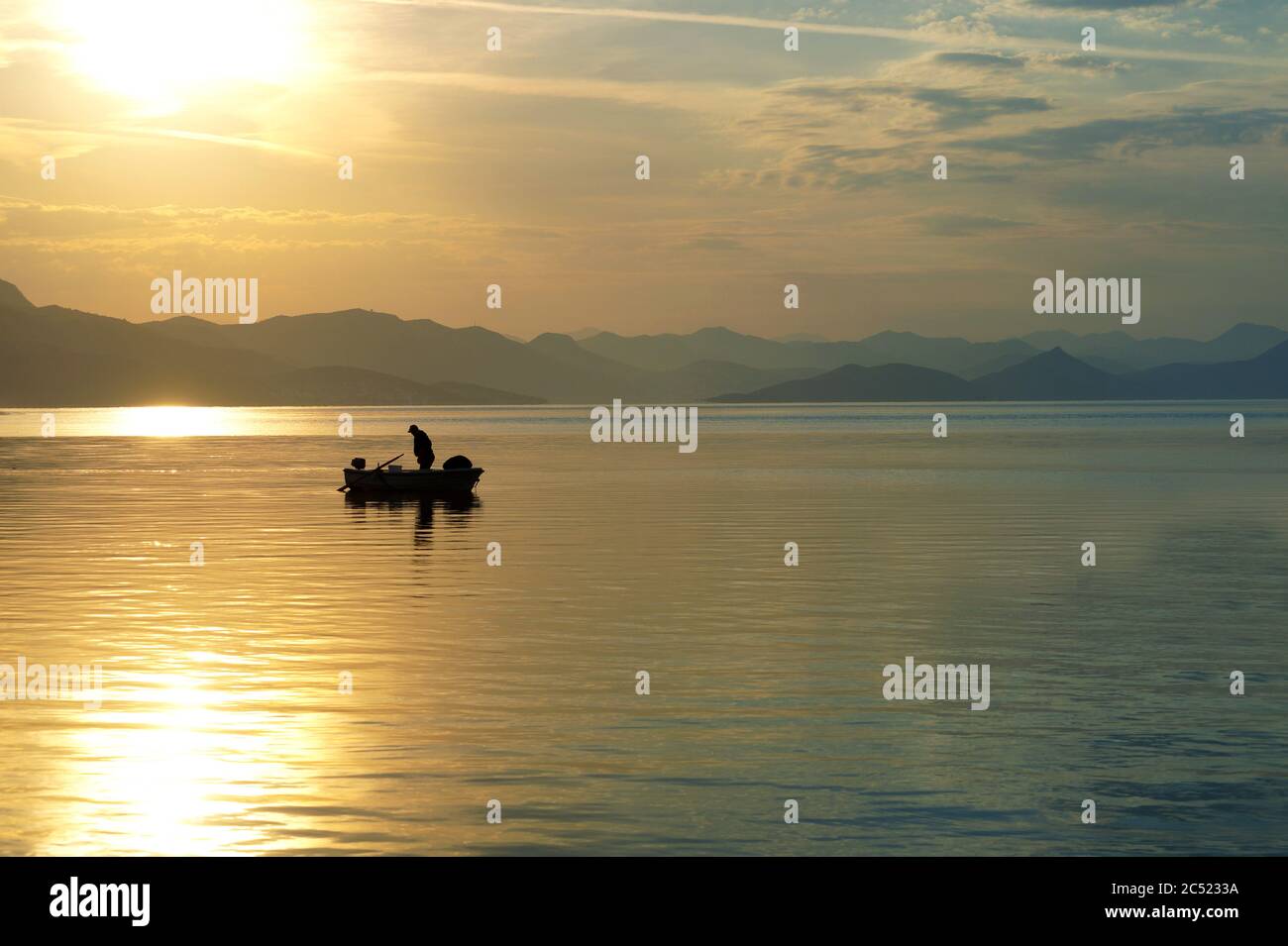 Vela e pesca Foto Stock