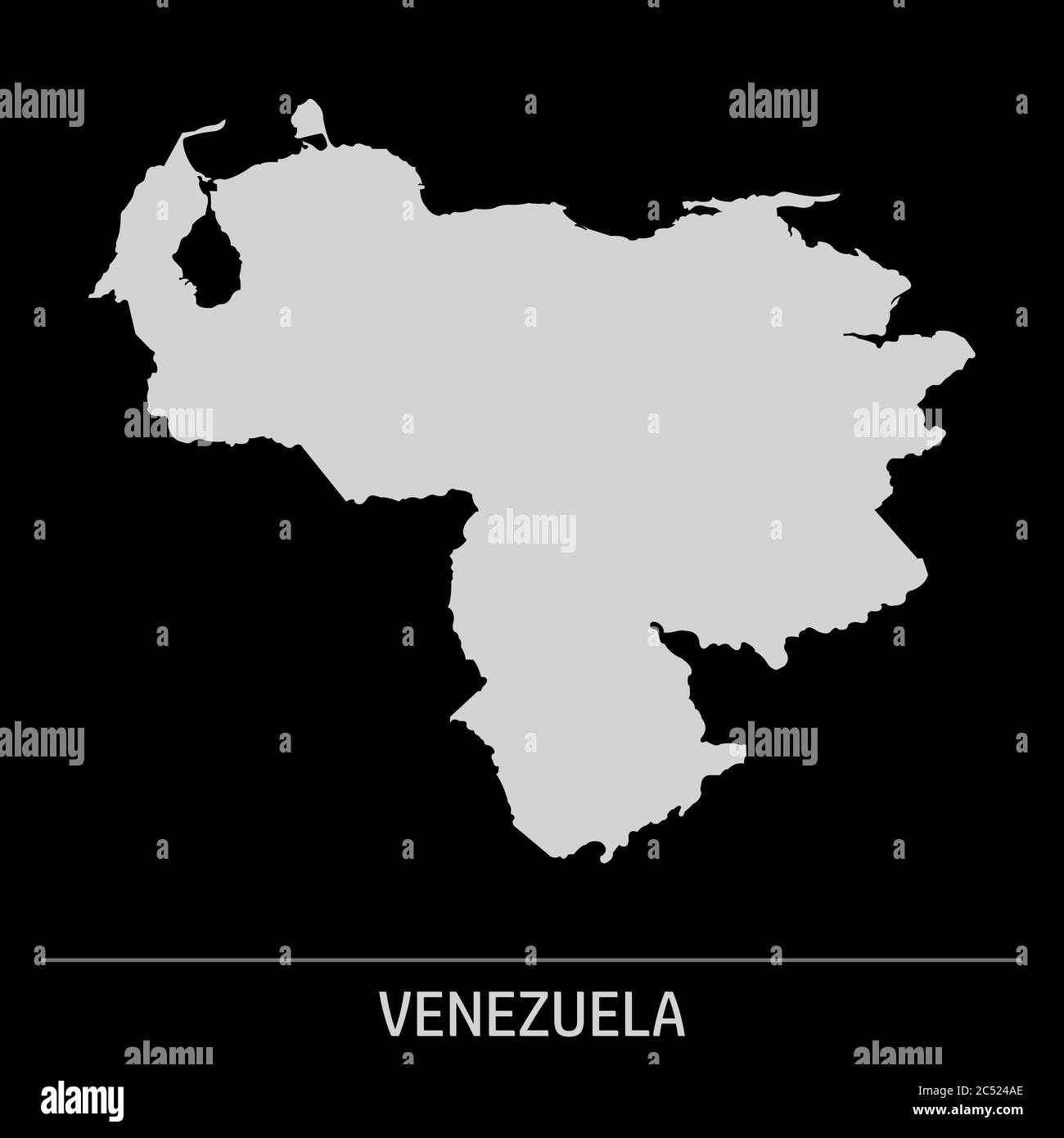 Icona mappa Venezuela Illustrazione Vettoriale